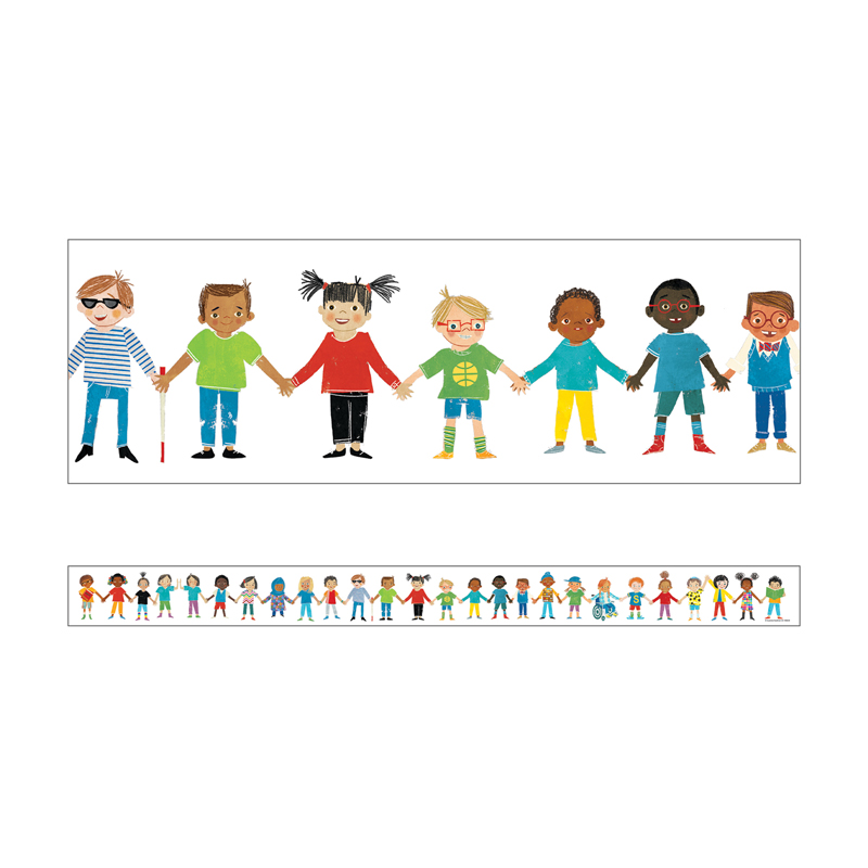 Picture of Carson Dellosa Education CD-108439 All Are Welcme Kids Straight Borders for Grade PK-5&#44; Multi Color