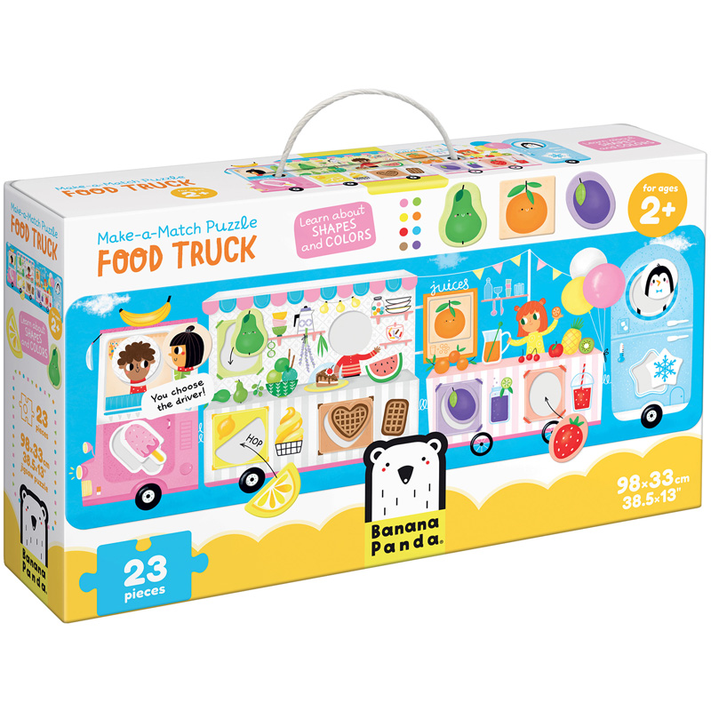 Picture of Banana Panda BPN49045 Make-A-Match Puzzle Food Truck&#44; Multi Color