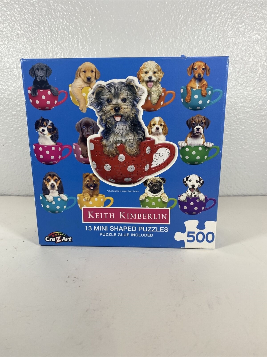 Picture of Larose Industries CZA0079ZZL Pups In Cups Mini Shaped Puzzles