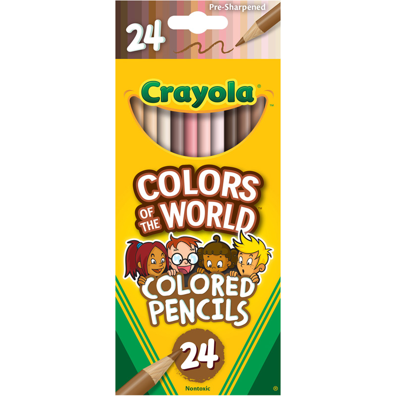 Picture of Crayola BIN684607 Colors of World Colored Pencils for Grade 1 Plus&#44; Assorted Color - Pack of 24