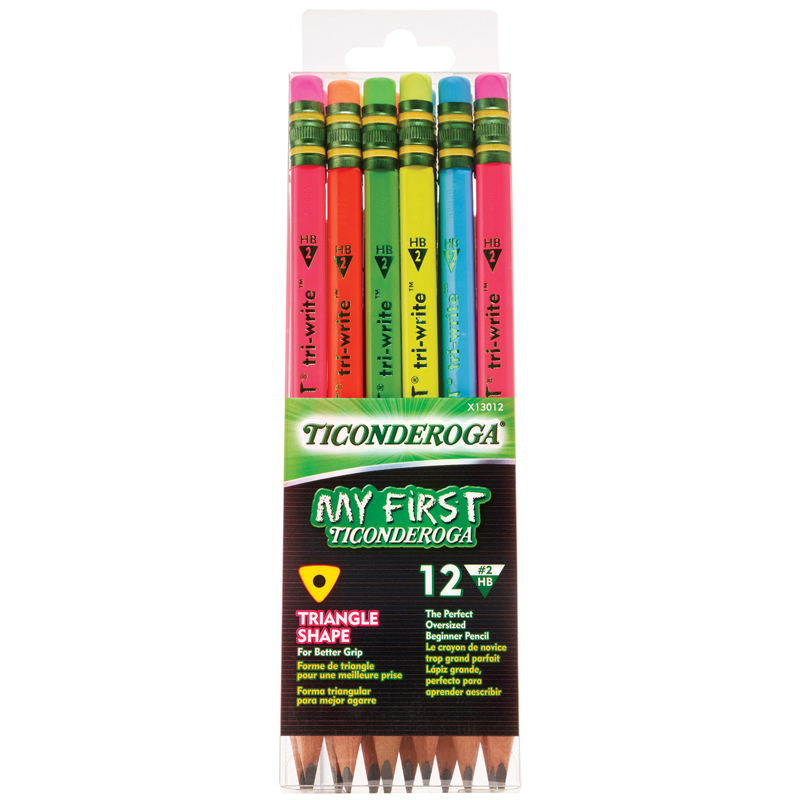 Picture of Dixon Ticonderoga DIX13012 Triwrite Neon Ticondrga Pencil&#44; Neon Assorted - 12 Count