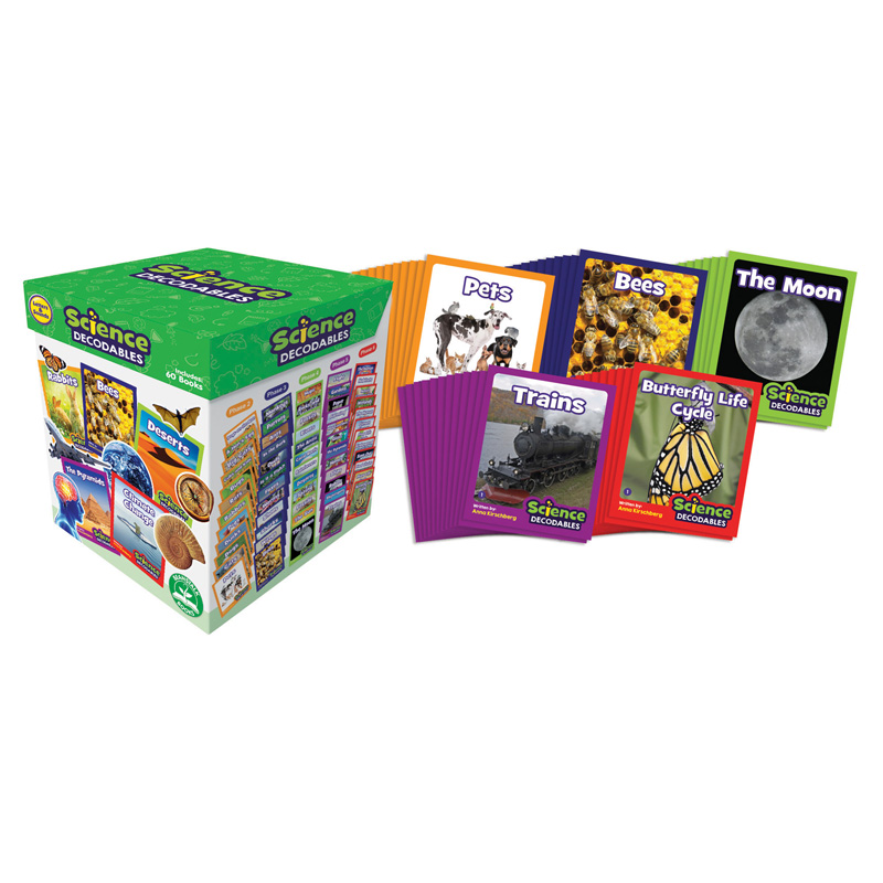 Picture of Junior Learning JRLBB105 Science Decodables Non-Fiction Boxed Set for Learning for Grade PK Plus, Multi Color