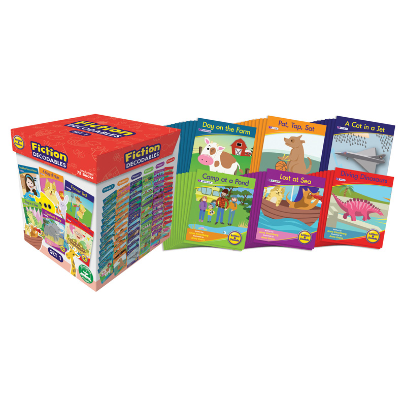 Picture of Junior Learning JRLBB126 Letters & Sounds 1 Fiction Boxed Set for Learning for Grade PK Plus&#44; Multi Color