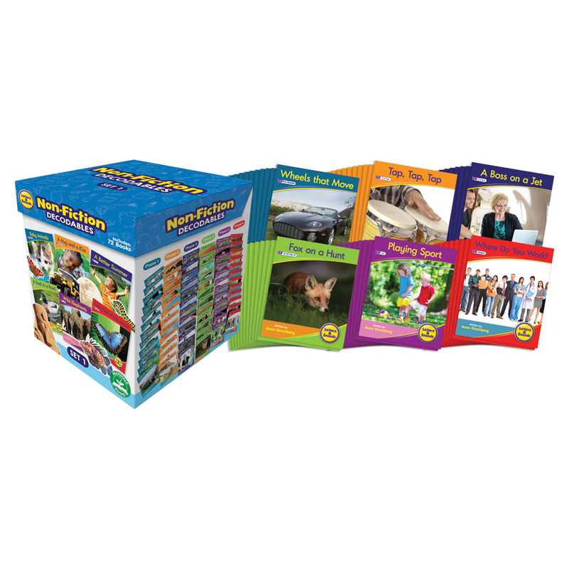 Picture of Junior Learning JRLBB127 Letters & Sounds 1 Non-Fiction Boxed Set for Learning for Grade PK Plus&#44; Multi Color
