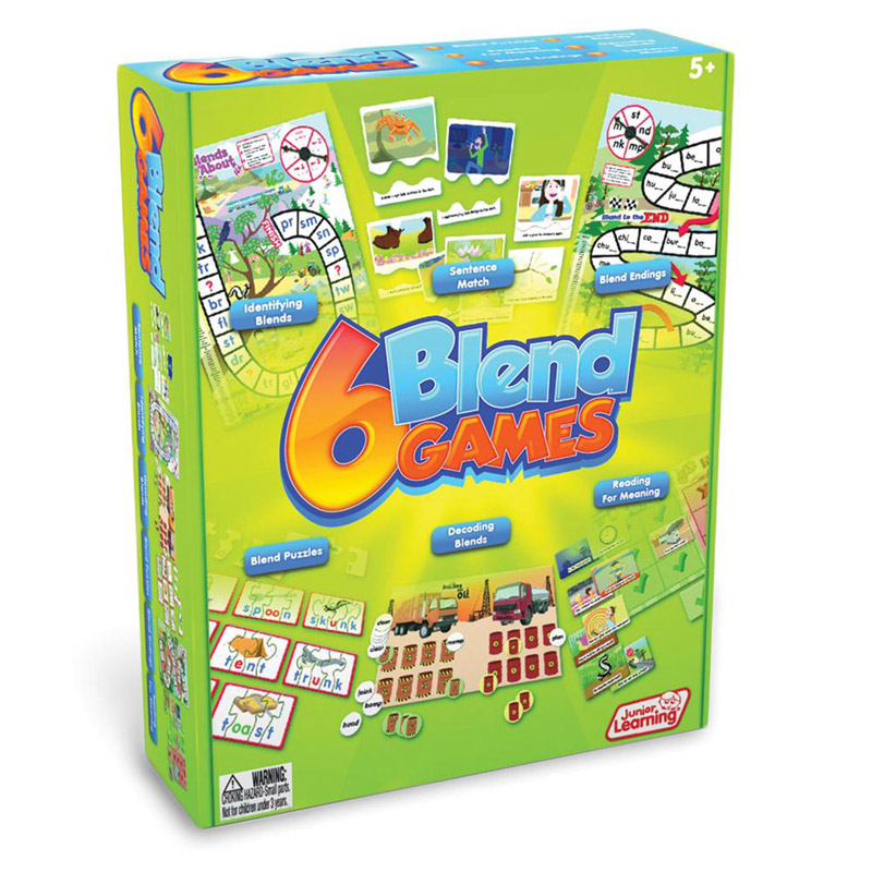 Picture of Junior Learning JRL410 6 Blend Games for Grade PK Plus&#44; Multi Color
