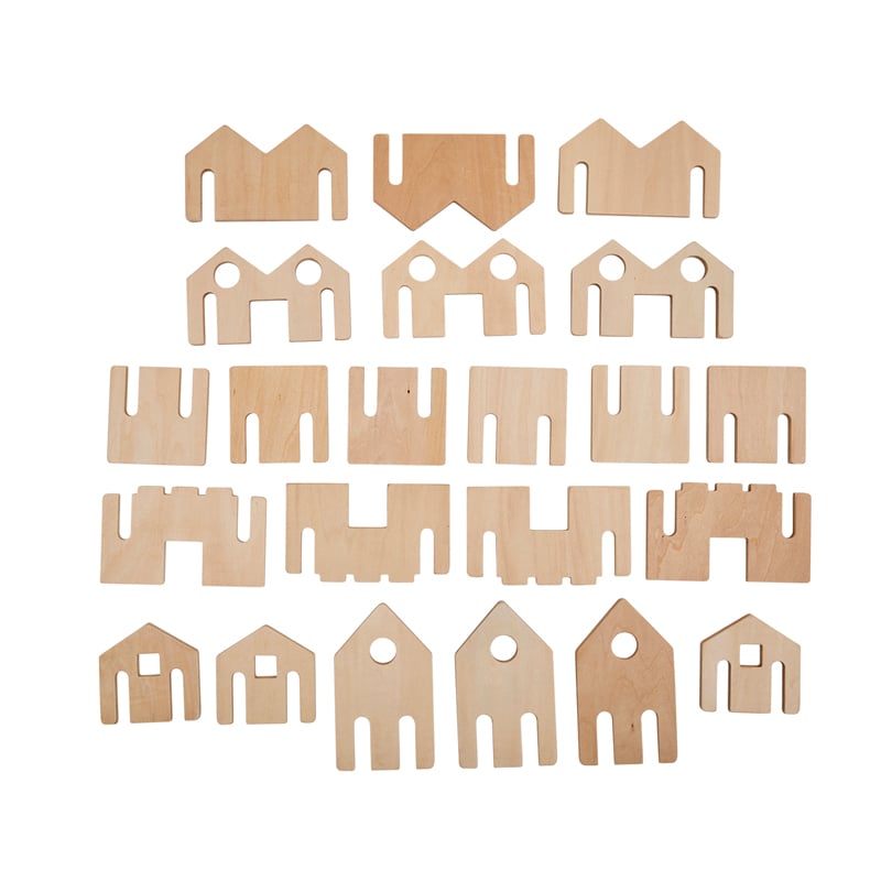 Little Happy Architect, Natural - Set of 22