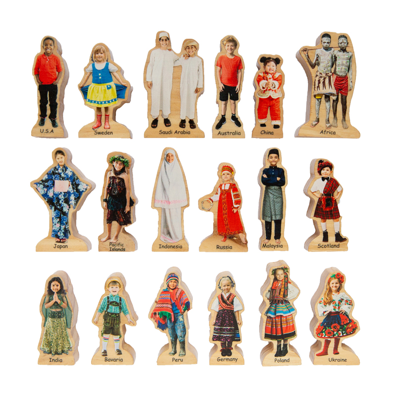 Picture of Learning Advantage CTUFF468 People Around The World, Multi Color - Set of 18
