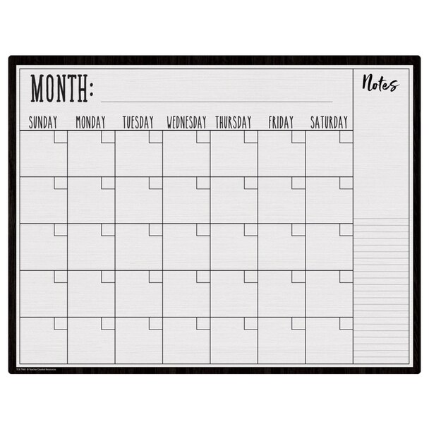 Picture of Teacher Created Resources TCR7960 Write-On Modern Farmhouse Calendar