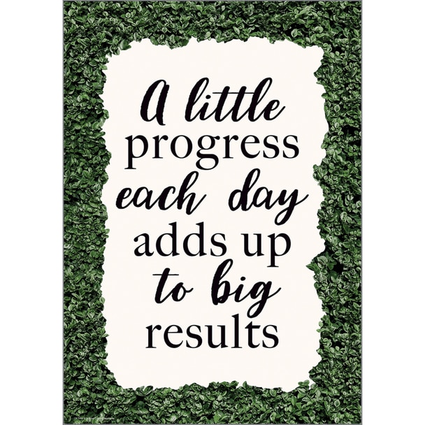 Picture of Teacher Created Resources TCR7994 A Little Progress Each Day Adds Up Poster