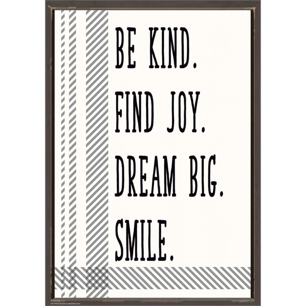 Picture of Teacher Created Resources TCR7995 Be Kind Find Joy Dream Big Smile Poster