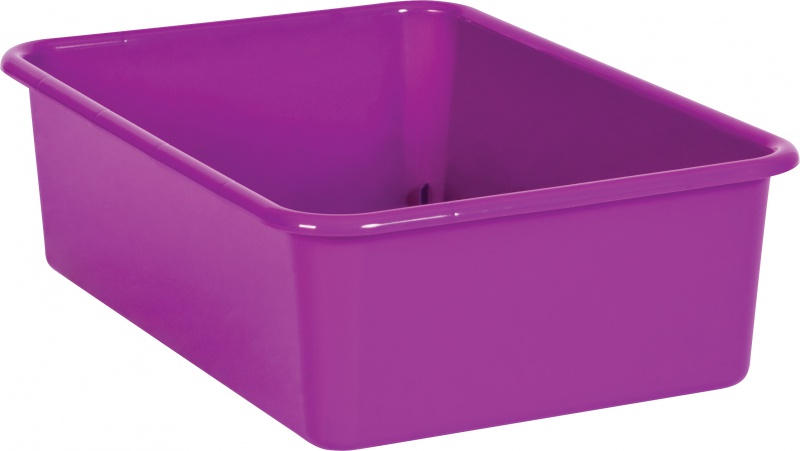 Picture of Teacher Created Resources TCR20405 Plastic Storage Bin&#44; Purple - Large