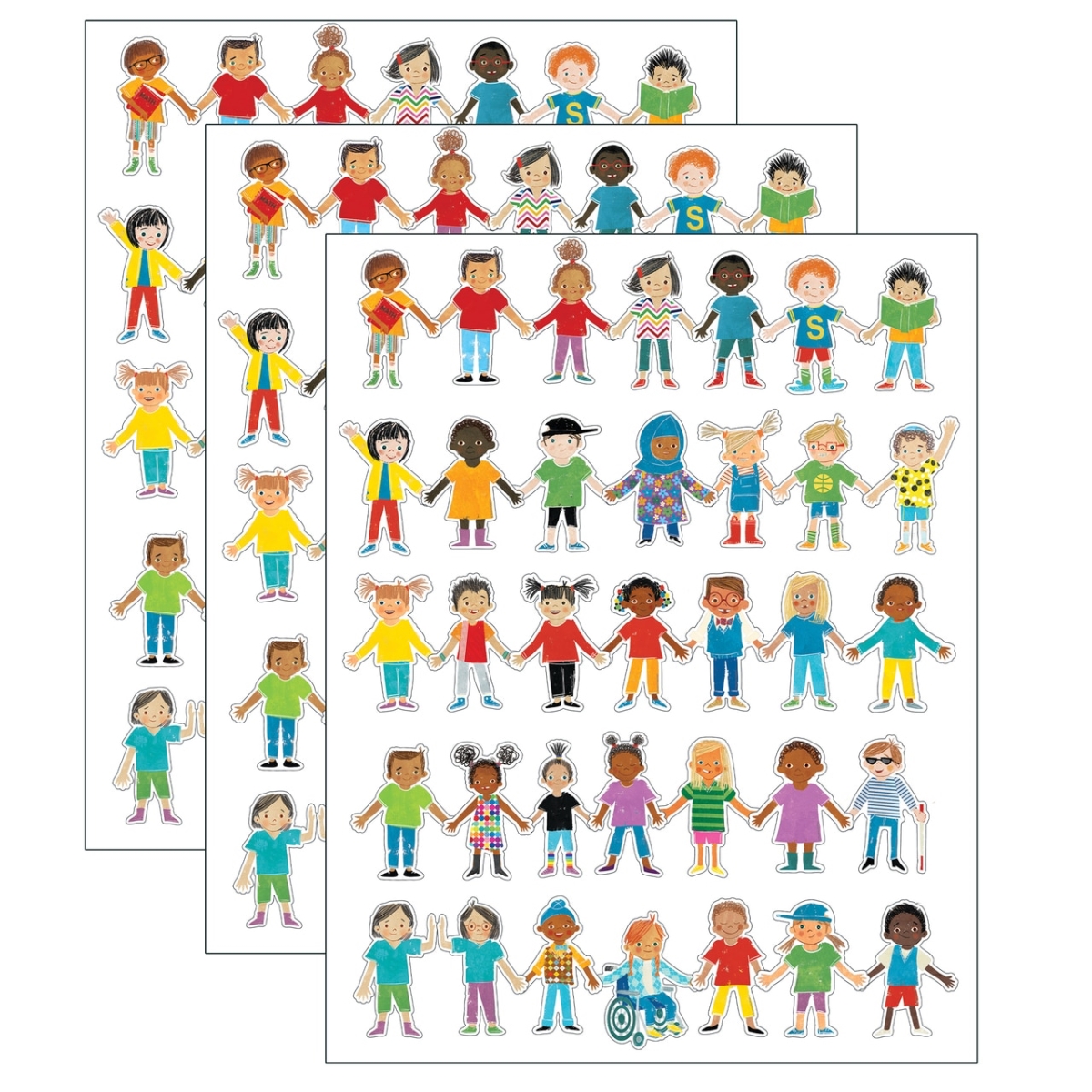 Picture of Carson Dellosa Education CD-120625-3 All Are Welcome Kids Cut Outs - Pack of 3
