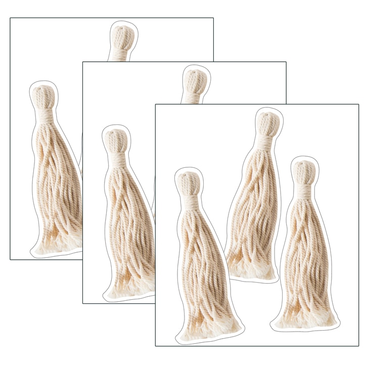 Picture of Carson Dellosa Education CD-120614-3 Simply Boho Tassels Cut Outs - Pack of 3