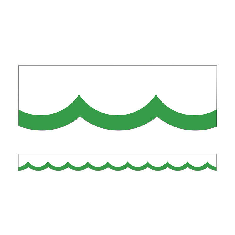 Picture of Carson Dellosa Education CD-108430-6 Wavy Line Style&#44; Green & White - Pack of 6