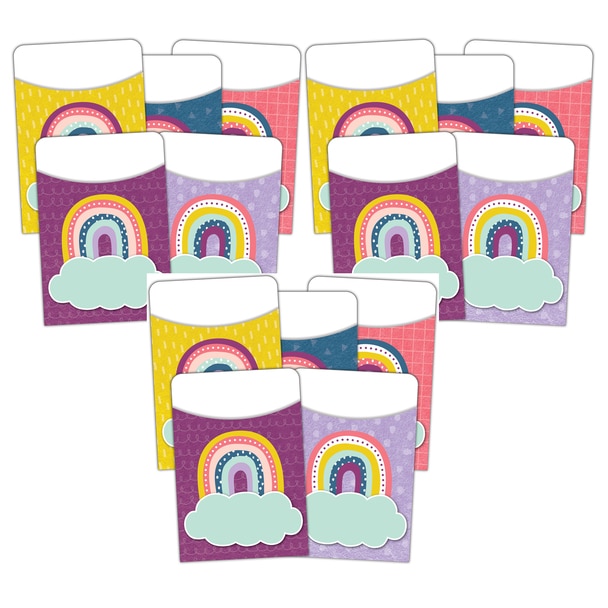 Picture of Teacher Created Resources TCR9061-3 Oh Happy Day Library Pockets - Pack of 3