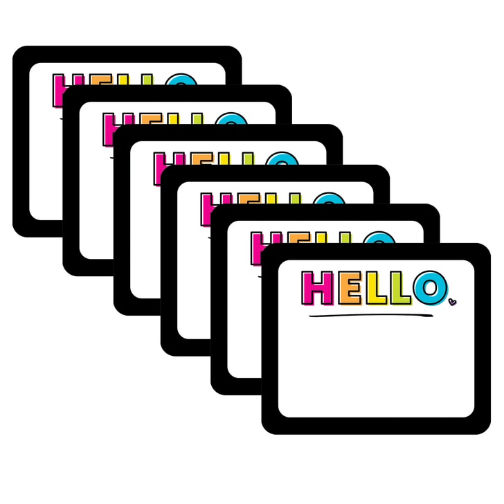 Picture of Carson Dellosa Education CD-150080-6 Kind Vibes Name Tags - Pack of 6