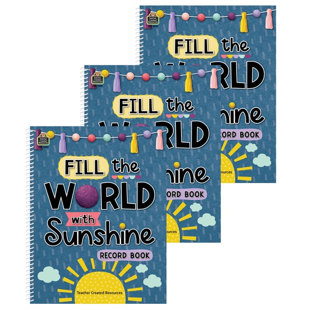 Picture of Teacher Created Resources TCR8322-3 Oh Happy Day Record Book - Pack of 3