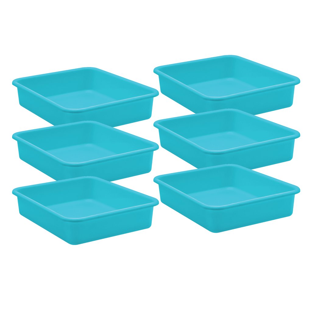 Picture of Teacher Created Resources TCR20435-6 Plastic Letter Tray, Teal - Large - Pack of 6