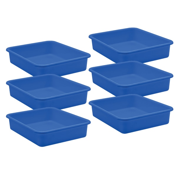 Picture of Teacher Created Resources TCR20437-6 Plastic Letter Tray, Blue - Large - Pack of 6