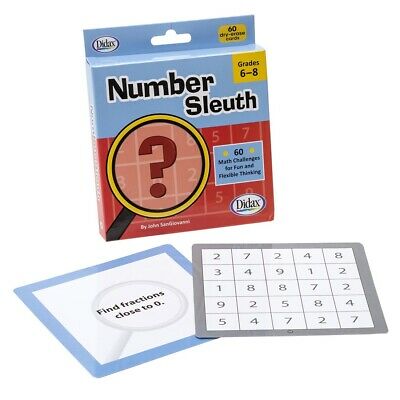 Picture of Didax DD-211746 GR 6-8 Number Sleuth Fluency Number Sense through Puzzle & Play