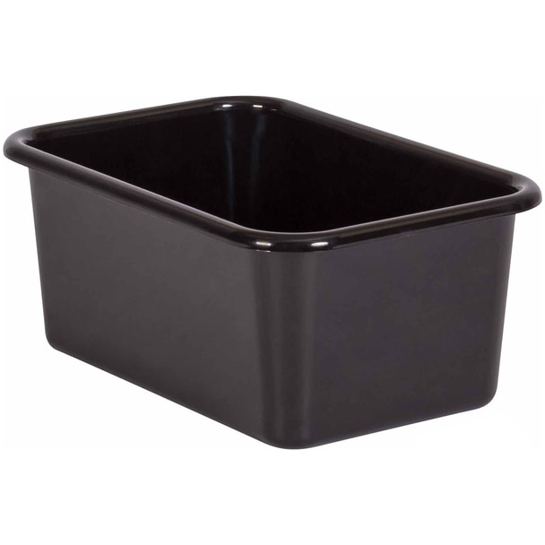 Picture of Teacher Created Resources TCR20380-6 Plastic Storage&#44; Black - Small - Pack of 6