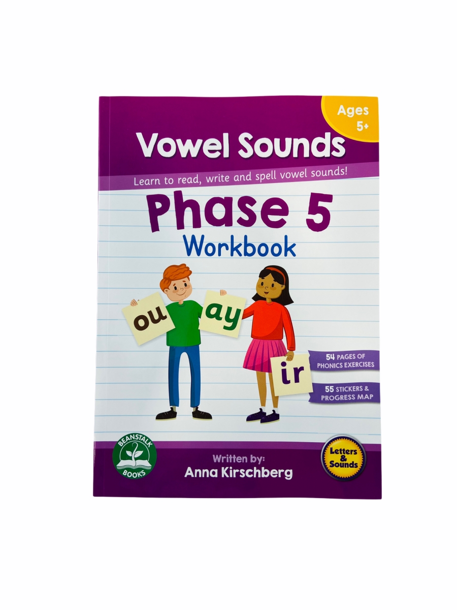 Picture of Junior Learning JRLBB122 Phase 5 Vowel Sounds Workbook