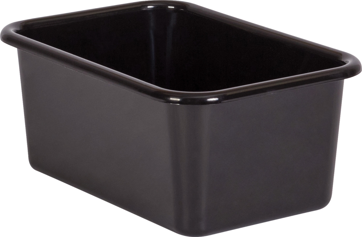 Picture of Teacher Created Resources TCR20380 Plastic Storage Bin&#44; Black - Small
