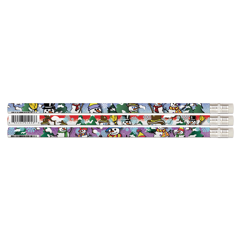Picture of Musgrave Pencil MUSD1058D Snowbuddies Pencils Assortment&#44; Assorted Color - Pack of 12