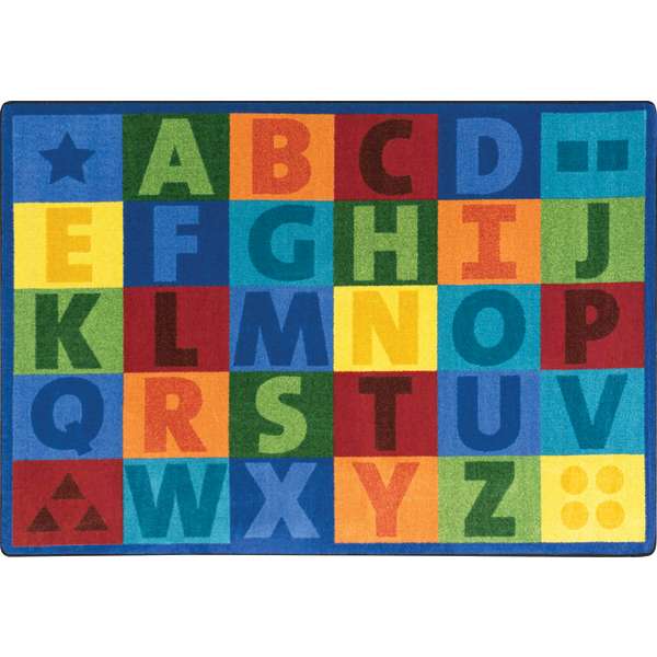 JG-2066G 10 ft. 9 in. x 13 ft. 2 in. Colorful Rectangle Learning Rug