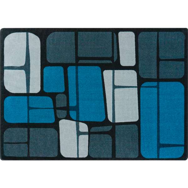 7 ft. 8 in. x 10 ft. 9 in. Marine Rectangle Biostones Rug