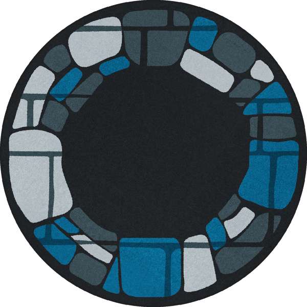 7 ft. 7 in. Marine Round Biostones Rug
