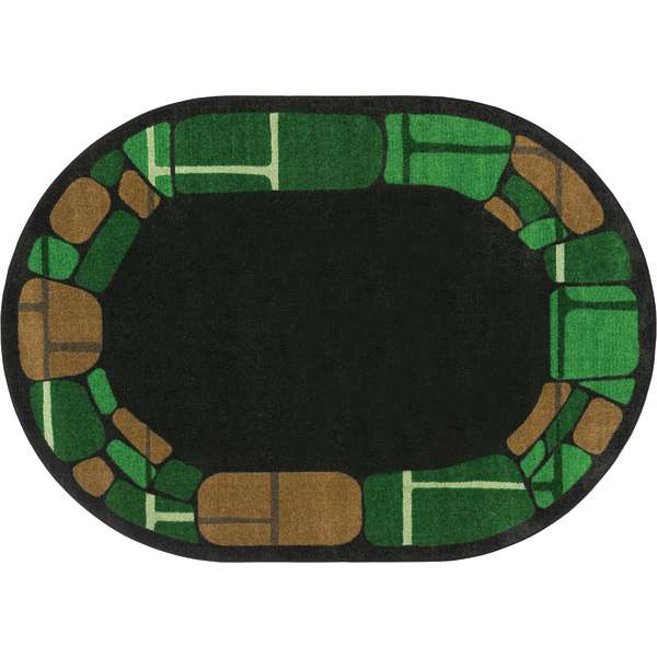 10 ft. 9 in. x 13 ft. 2 in. Meadow Oval Biostones Rug