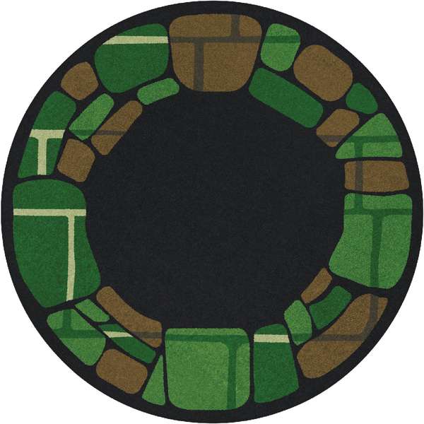 13 ft. 2 in. Meadow Round Biostones Rug
