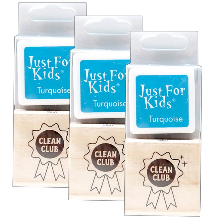 Picture of Hero Arts HOALP505-3 Clean Club Herokids Stamp with Ink&#44; Blue - Pack of 3