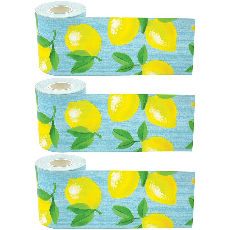 Picture of Teacher Created Resources TCR8920-3 Lemon Zest Straight Rolled - Pack of 3