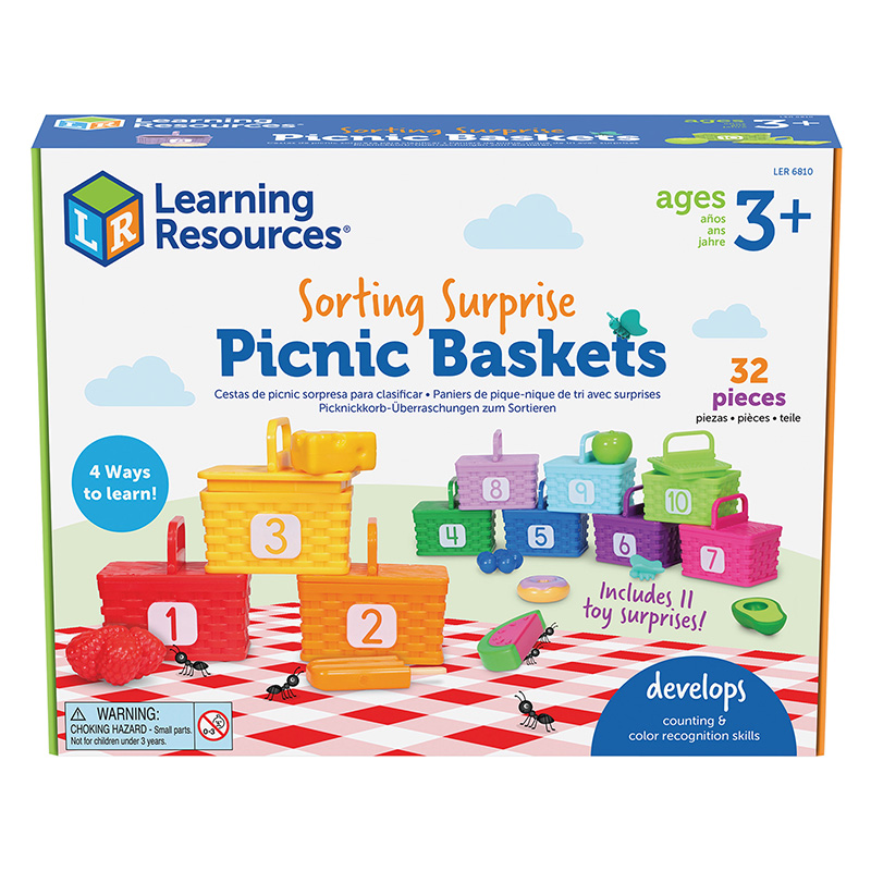 Picture of Learning Resources LER6810 Sorting Picnic Basket&#44; Multi Color