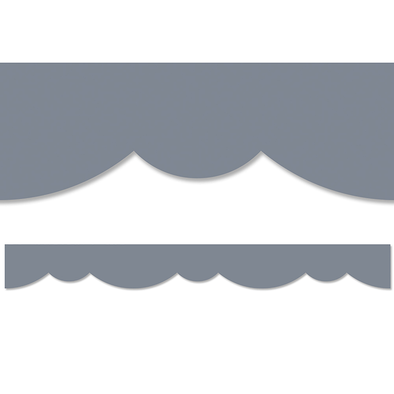 48 ft. Charcoal Stylish Scallops Border Trim, Pack of 3