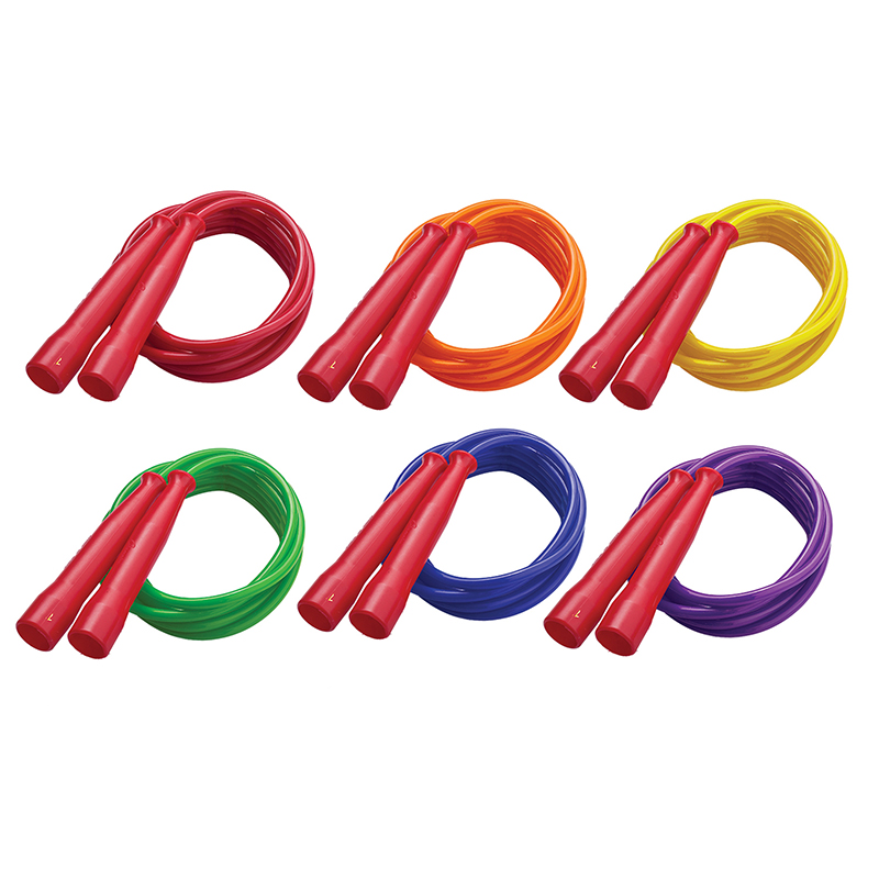 Picture of Champion Sports CHSSPR7-6 7 ft. Licorice Speed Jump Rope with Red Handles&#44; Assorted Color - Pack of 6