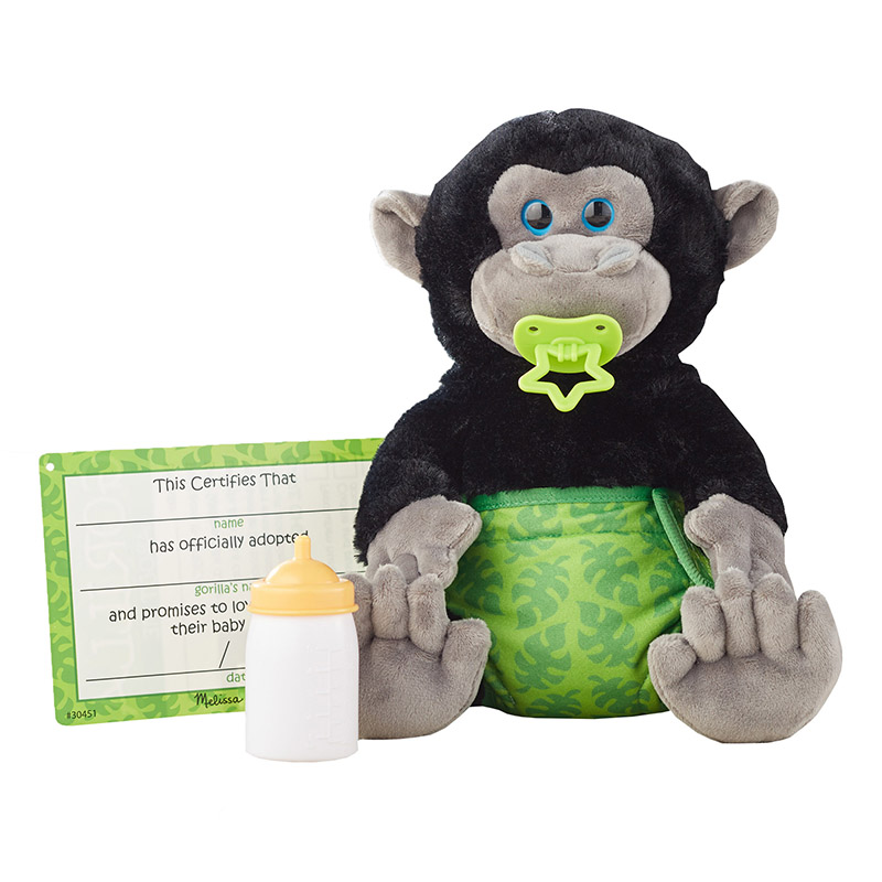 Picture of Melissa & Doug LCI30451 Baby Gorilla Stuffed Animal Toy&#44; Multi Color
