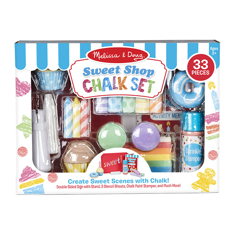 Picture of Melissa & Doug LCI30623 Sweet Shop Chalk Play Set&#44; Multi Color