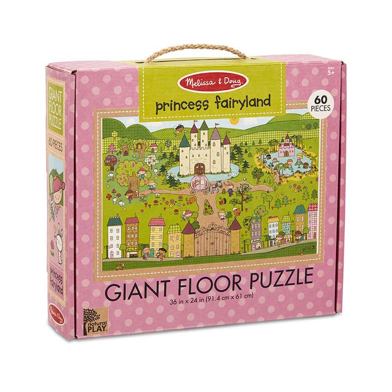 Picture of Melissa & Doug LCI31372 Natural Play Giant Floor Princess Fairyland Puzzle&#44; Multi Color