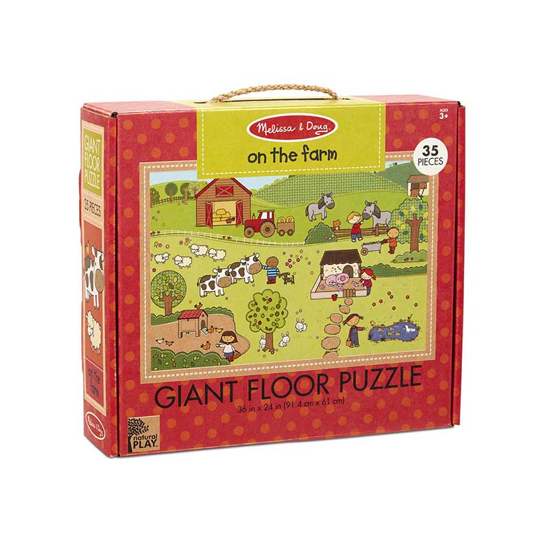 Picture of Melissa & Doug LCI31375 Natural Play Floor on the Farm Puzzle&#44; Multi Color