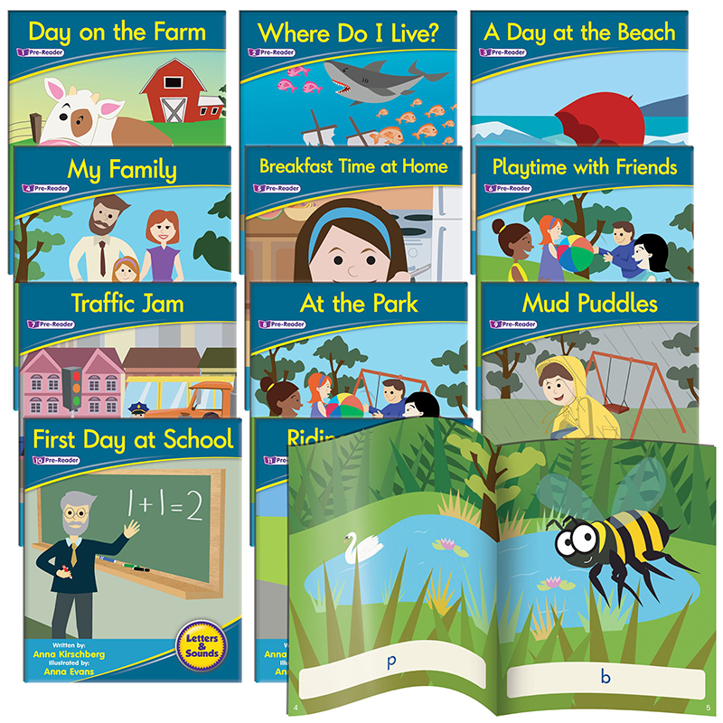 Picture of Junior Learning JRL380 Letters & Sounds Phase 1 Set 1 Fiction Book