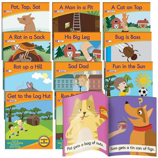 Picture of Junior Learning JRL381 Letters & Sounds Phase 2 Set 1 Fiction Book