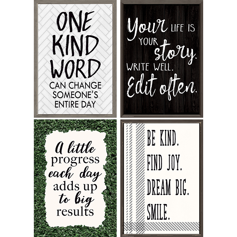 Picture of Teacher Created Resources TCR2088552 Modern Farmhouse Poster Pack&#44; Multi Color