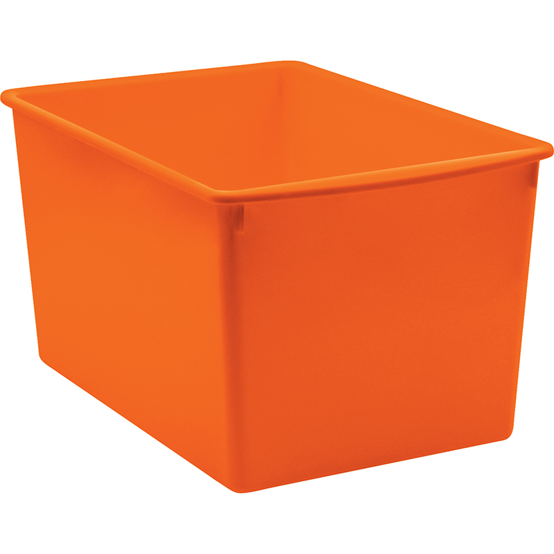 Picture of Teacher Created Resources TCR20447 Plastic Multi-purpose Bin&#44; Orange