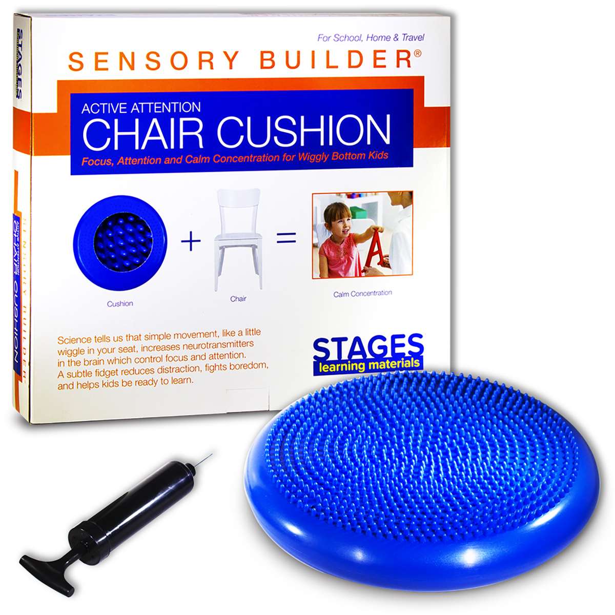 Active Attention Chair Cushion, Blue
