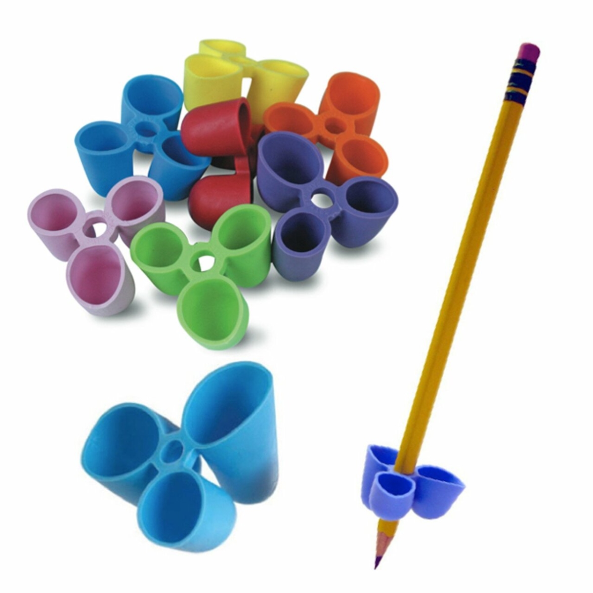 The Small Writing Claw Pencil Grips, Assorted Color- 12 per Pack - Pack of 2