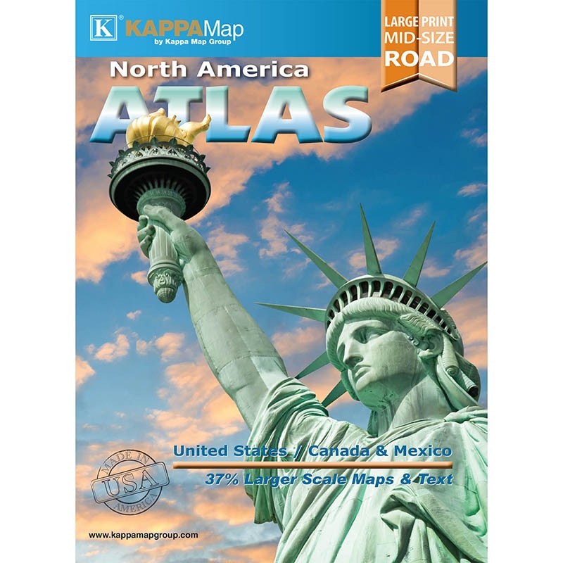 Picture of Kappa Map Group & Universal Maps UNI16532 2022 North America Midsize Road Atlas