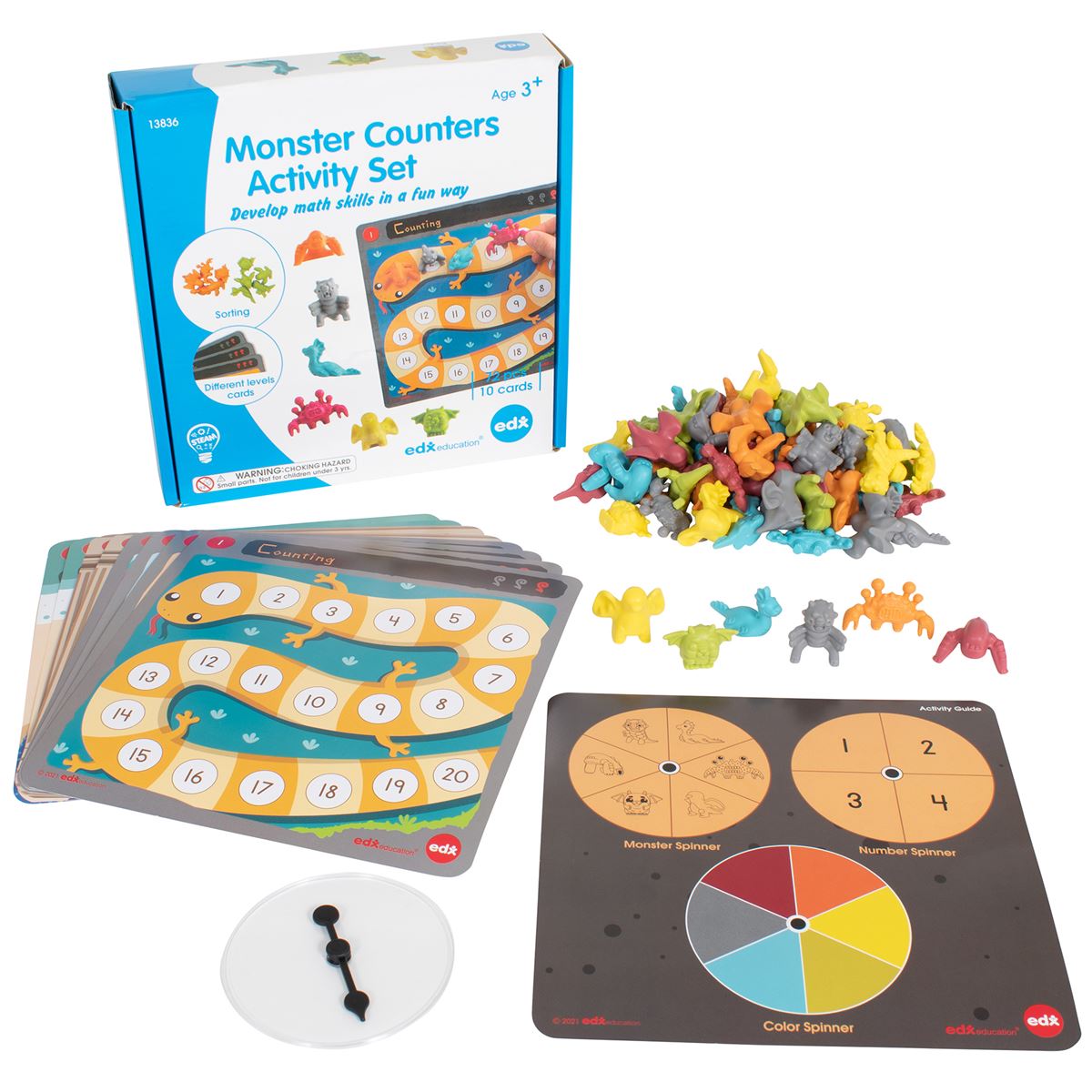 Picture of Learning Advantage CTU13836 Monster Counters Activity Set